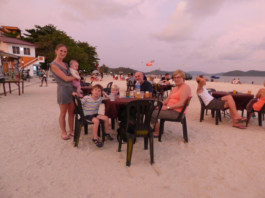 Abendessen am Strand