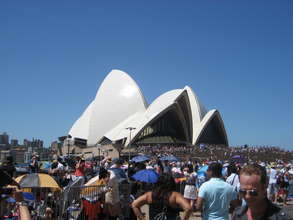 Die Oper von Sydney am Silvestertag
