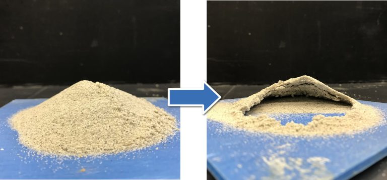 堆積物の再利用が容易