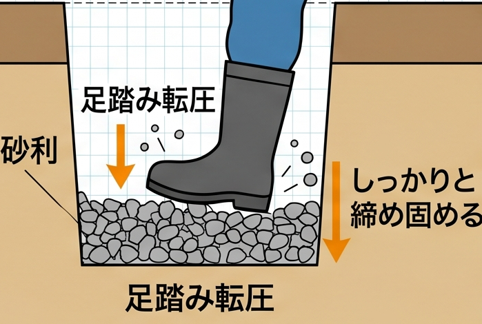 足踏み転圧
