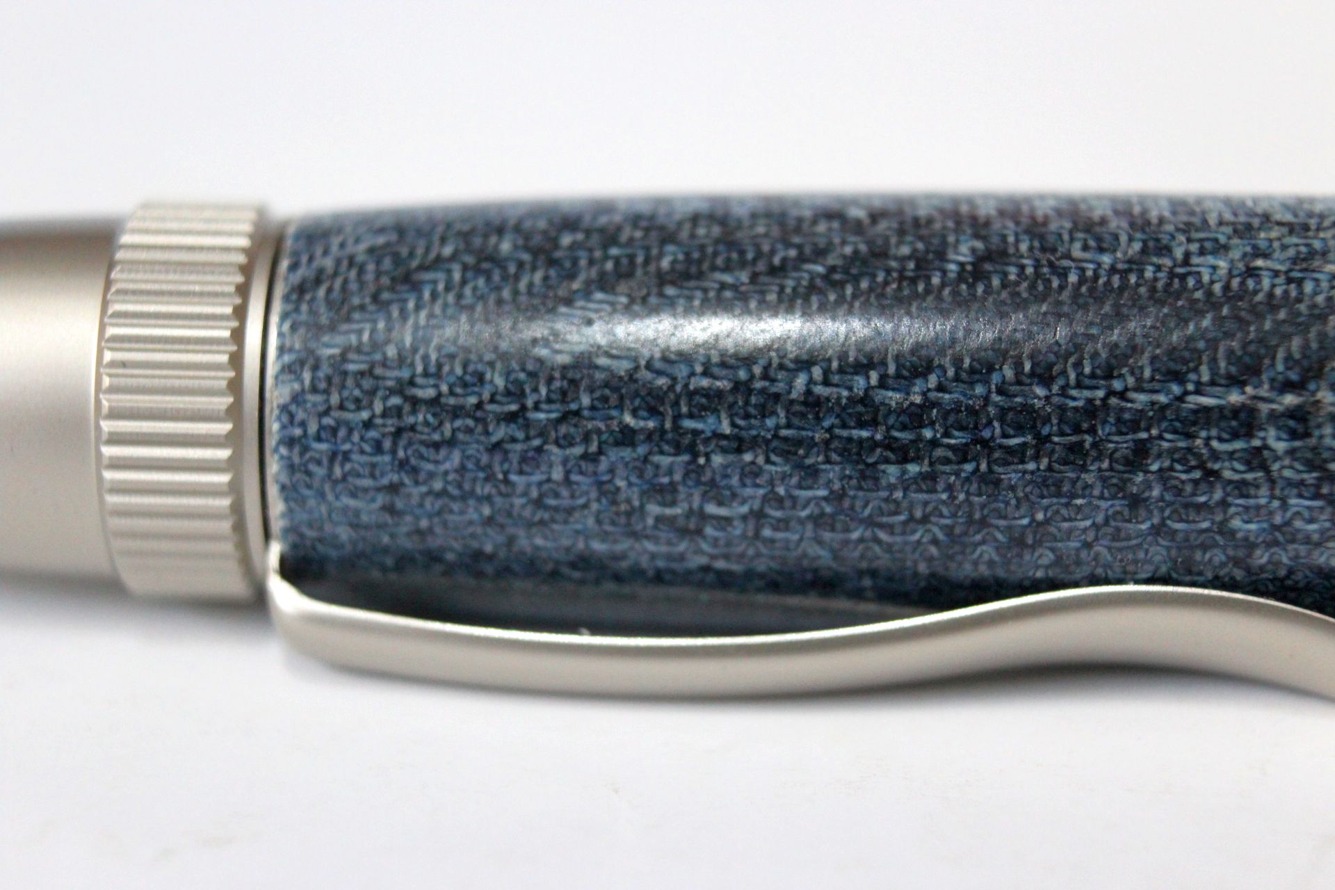 Kugelschreiber aus Blue-Jeans-Micarta