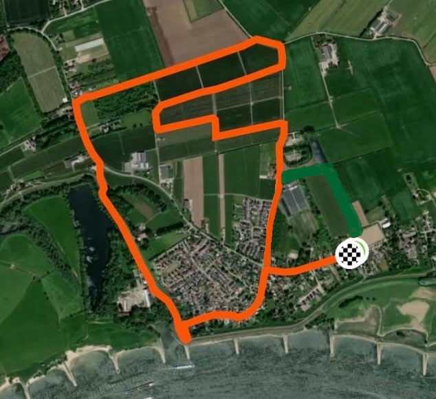 Route Opijnen bij slecht weer