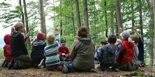 Kinder im Wald
