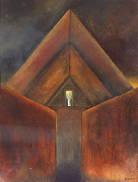 A las puertas del Duat - Oleo 80x60 (2003) - Daniel Dankh