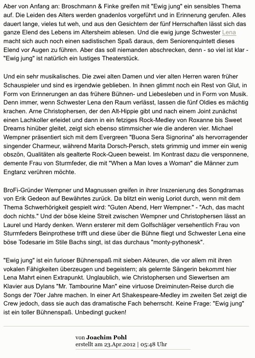 aus dem Flensburger Tageblatt