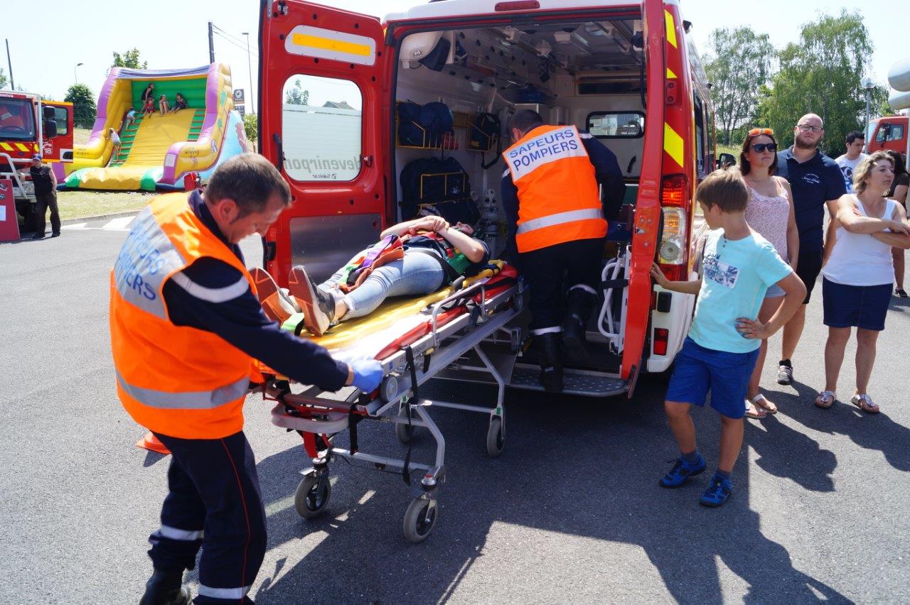 ... et évacuée vers un centre hospitalier.