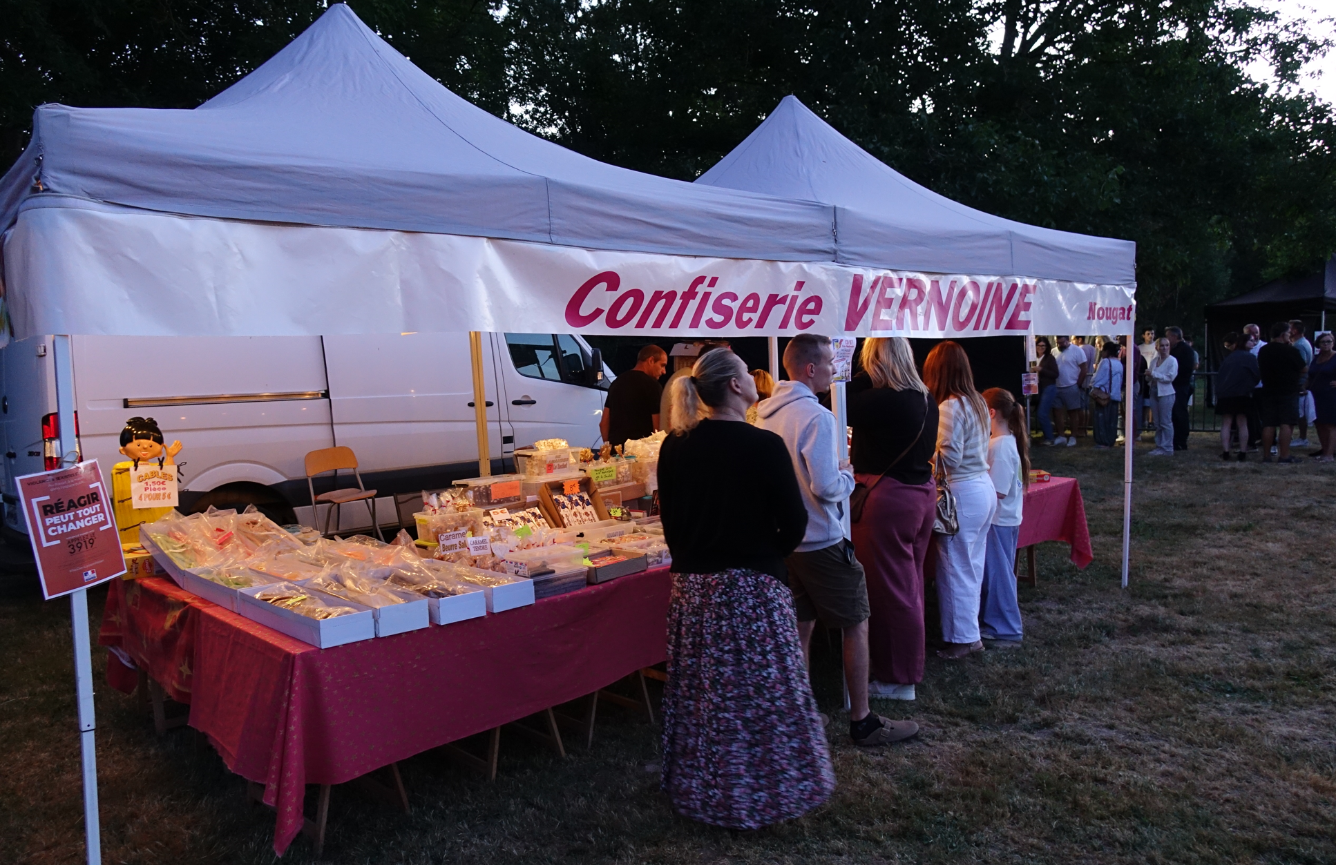 La Confiserie Vernoine a apporté des bonbons.