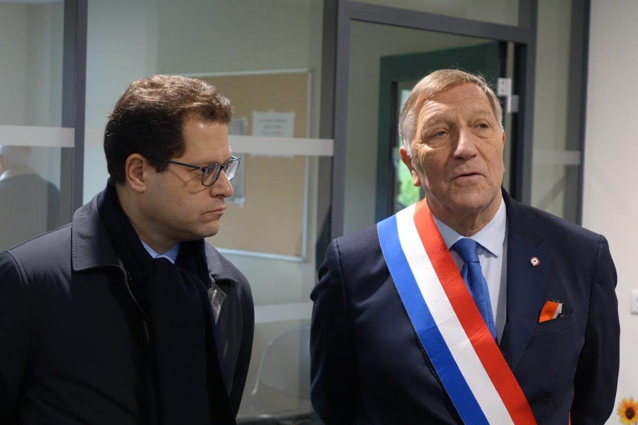 De gauche à droite : Le Préfet Ziad Khoury et le député de l'Aisne Jacques Krabal.
