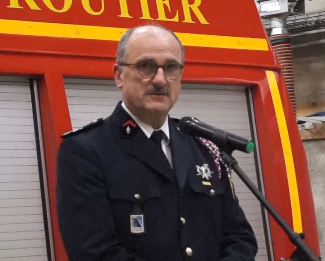 Le lieutenant-colonel Philippe Gérard est un fidèle de la Sainte-Barbe à Trélou-sur-Marne.