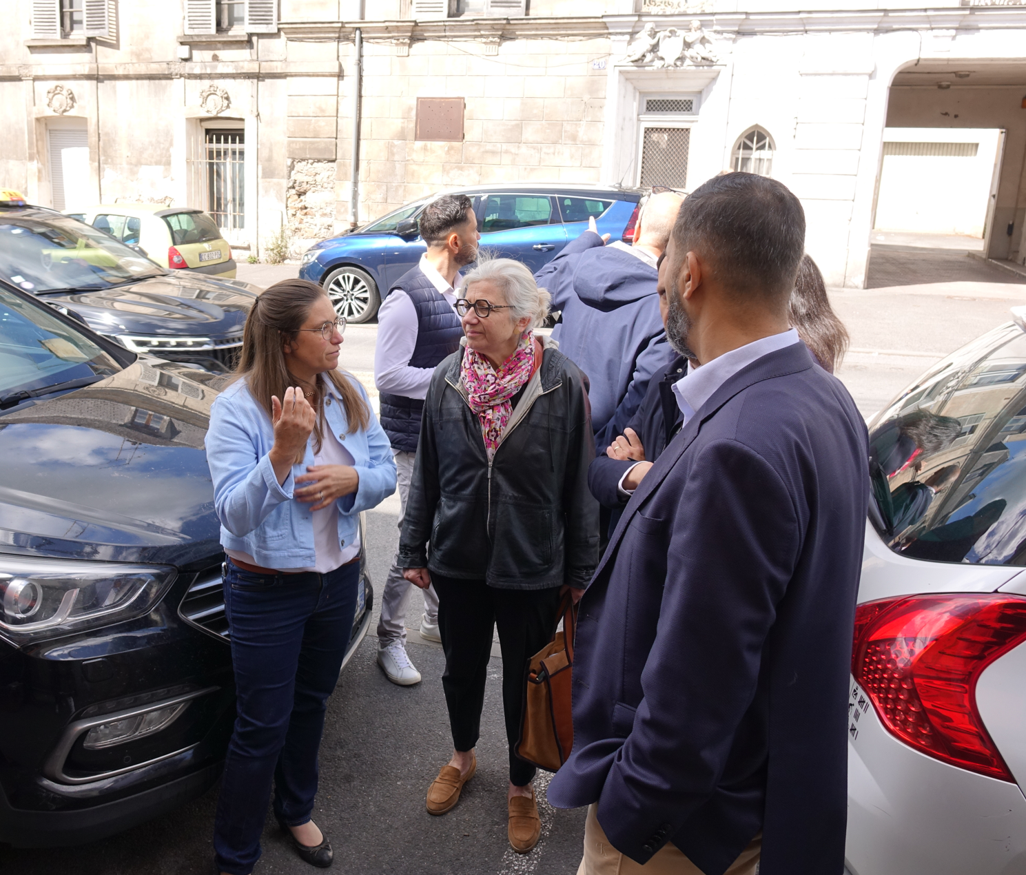 À gauche : Blandine Dudemaine directrice générale des services de la Ville. 