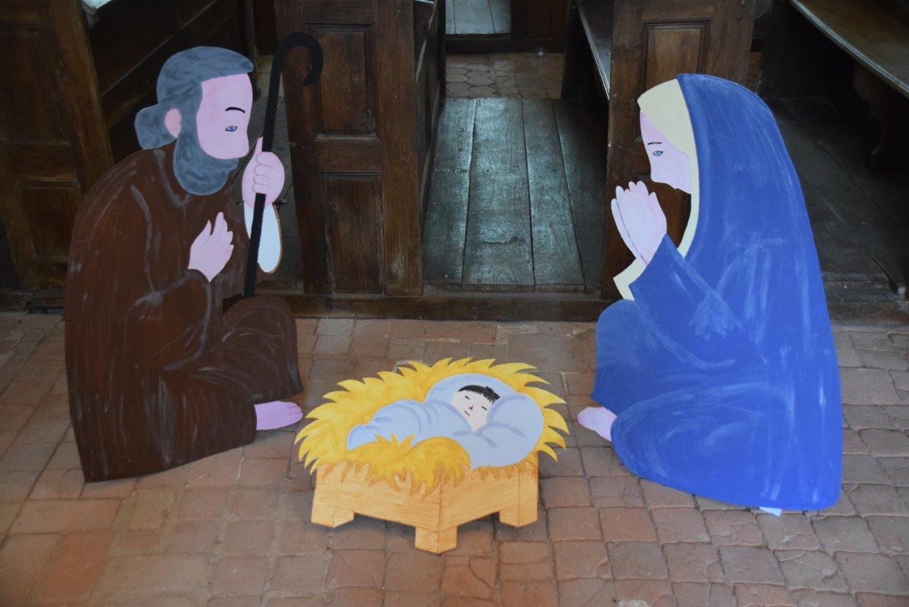 Un avant-goût des crèches qui seront exposées en l'église de Montlevon.