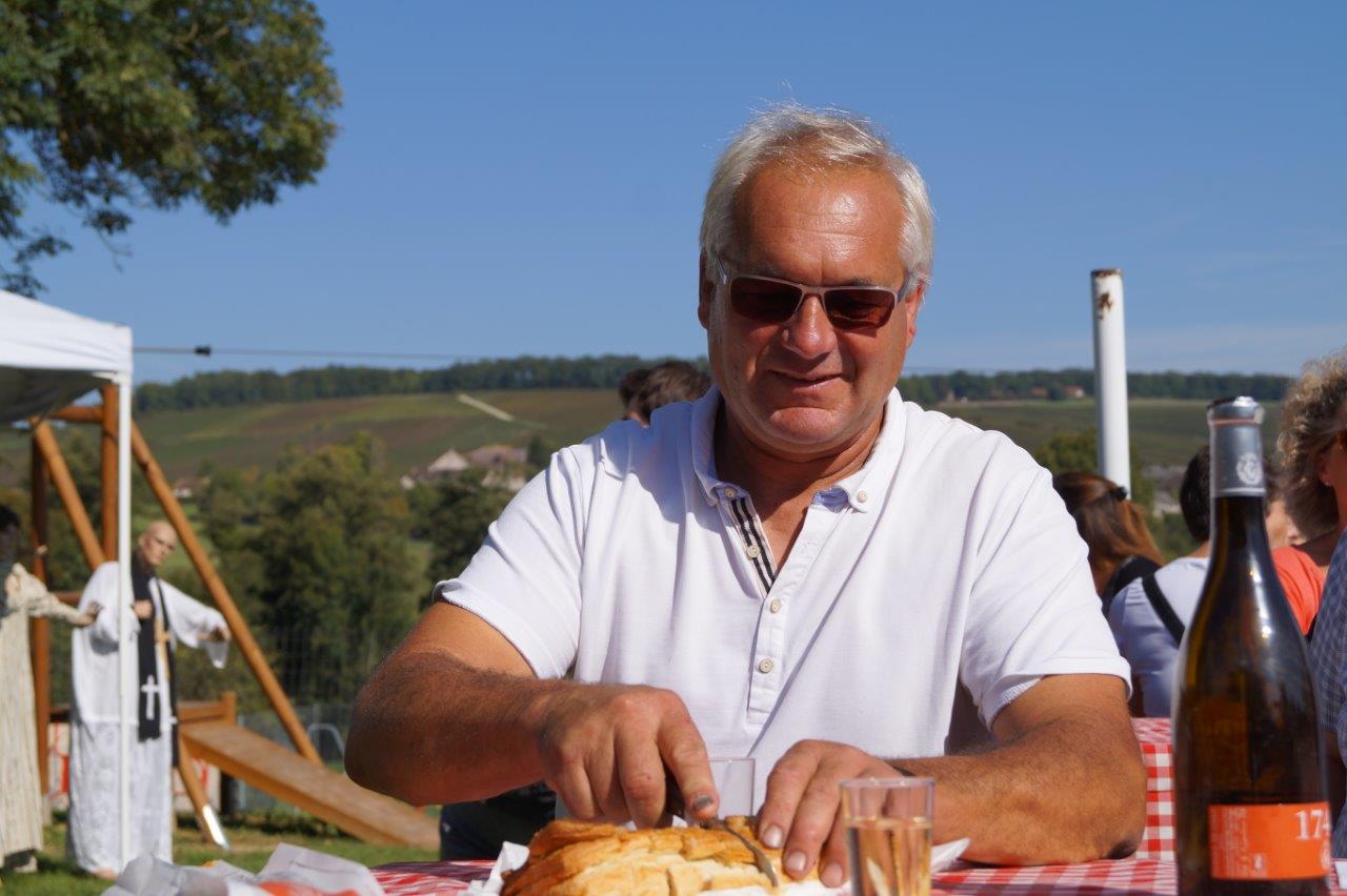 Le maire breuillois Didier Dépit en plein effort.
