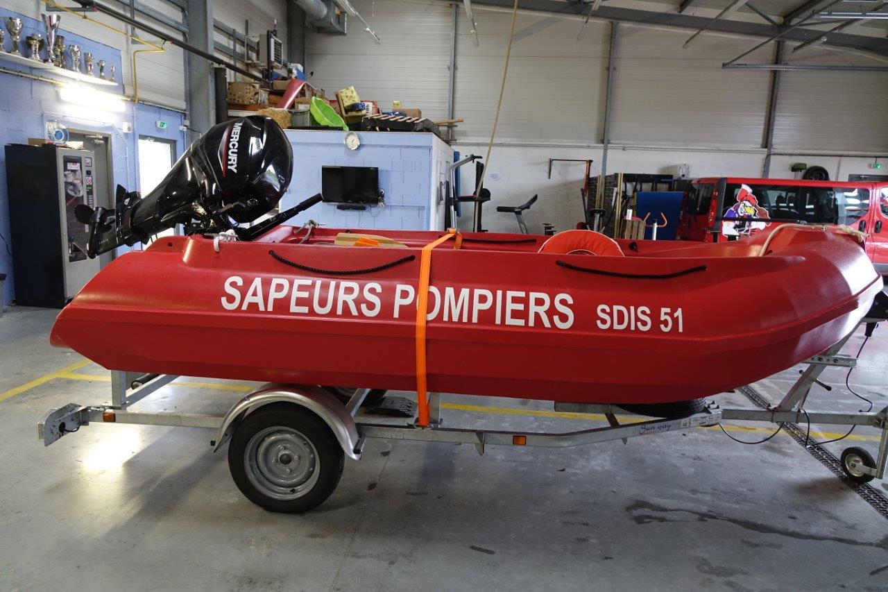La nouvelle embarcation de reconnaissance.
