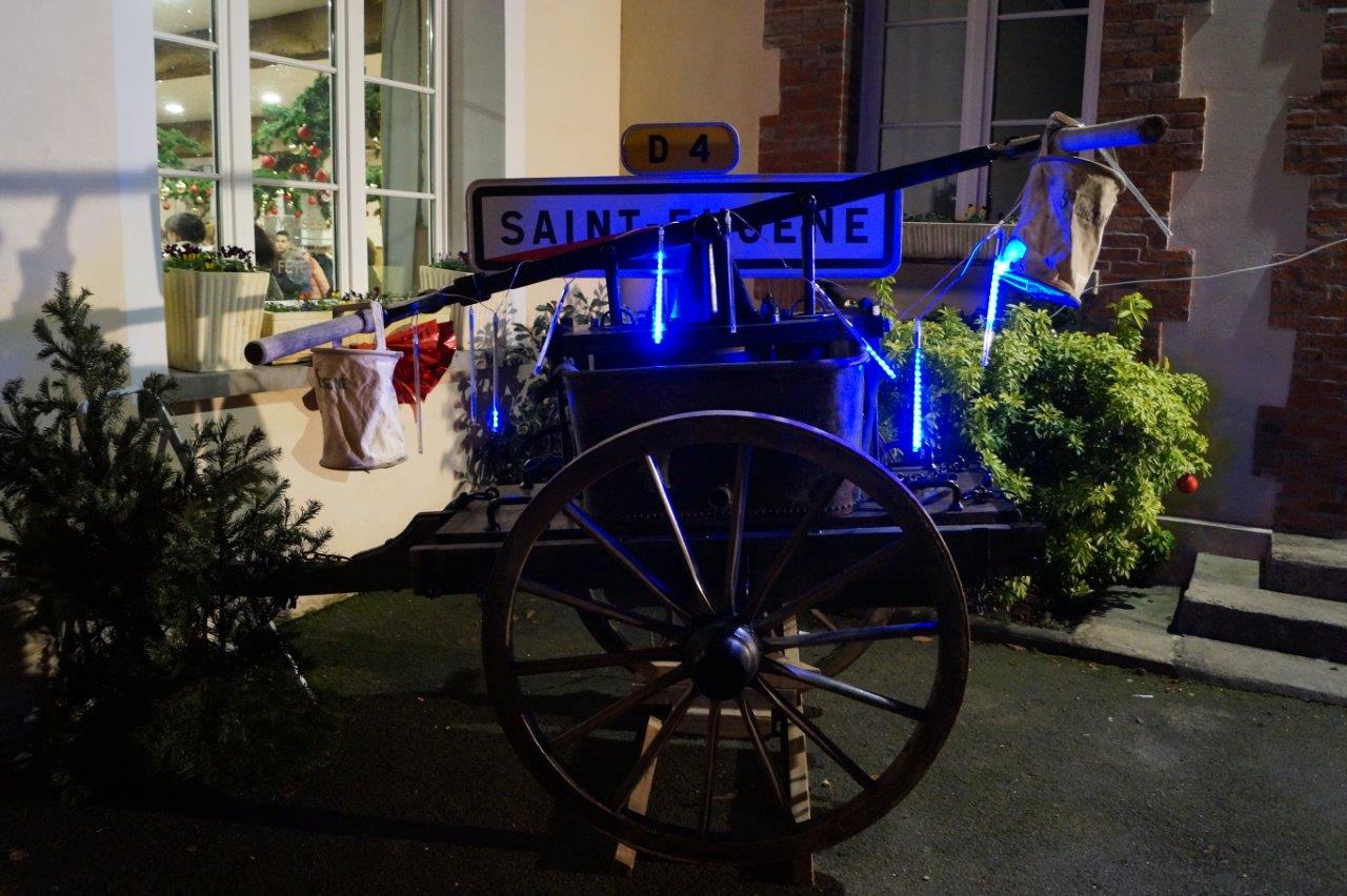 Une déco originale pour accueillir les participants à la salle des fêtes...