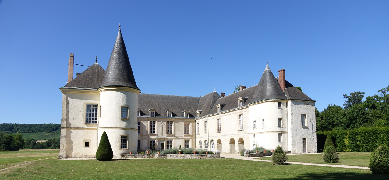 Le Château de Condé accueille le premier Rassemblement départemental des JSP pour la photo de famille..