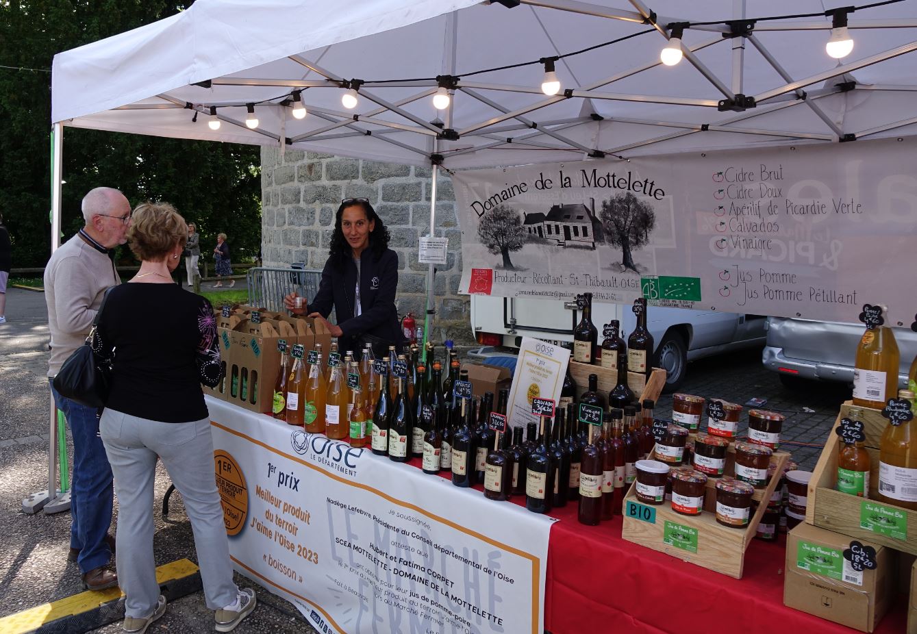Les Hauts-de-France sont présents et de belle manière avec ce stand élu Meilleur produit terroir J'aime l'Oise 2023 catégorie "Boisson".