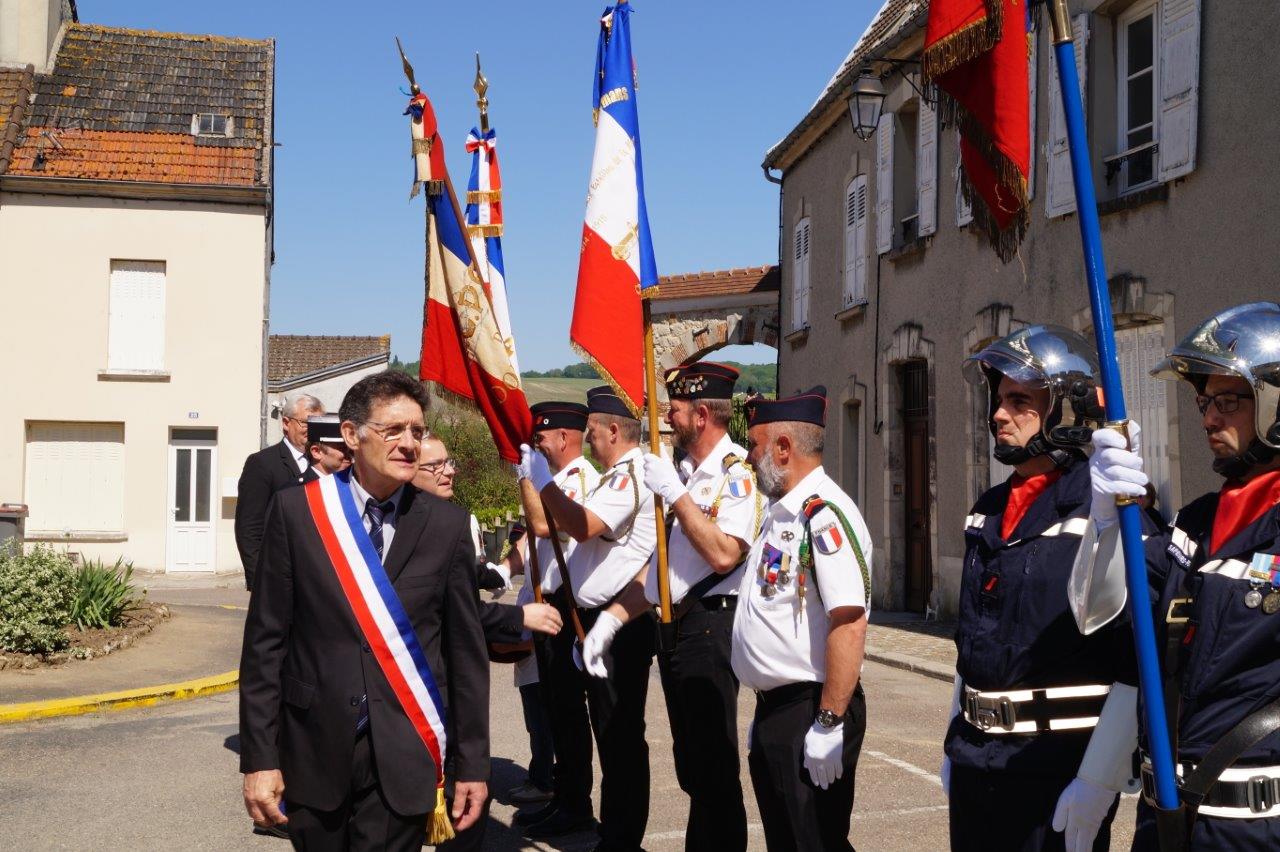 C'est la première cérémonie du 8 mai pour Michel Courteaux, élu maire de Dormans en novembre dernier en remplacement de Christian Bruyen.