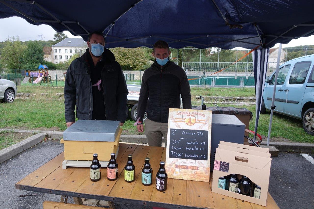 De gauche à droite : Jean-Brice Camerini et Romain Malavieille de la brasserie artisanale sud axonaise La Chopine.