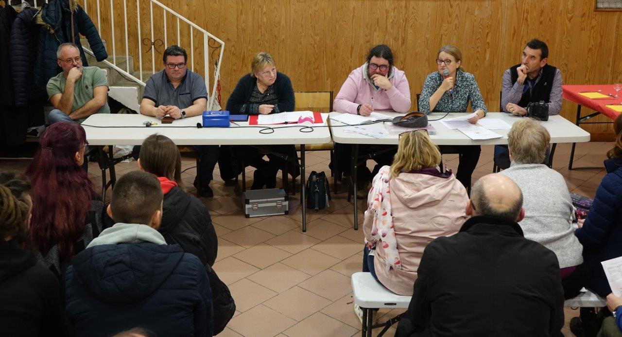 De gauche à droite : Frédéric Deguilhem, Fabrice Moreau, Pascale Bré, Françoise Ressouches et Laurent Détré.