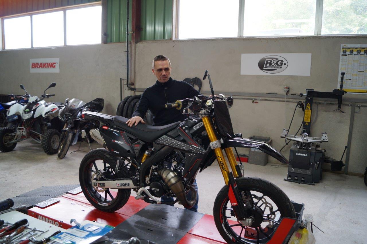 Michael Petitbon entretient et répare toutes les marques et cylindrées.
