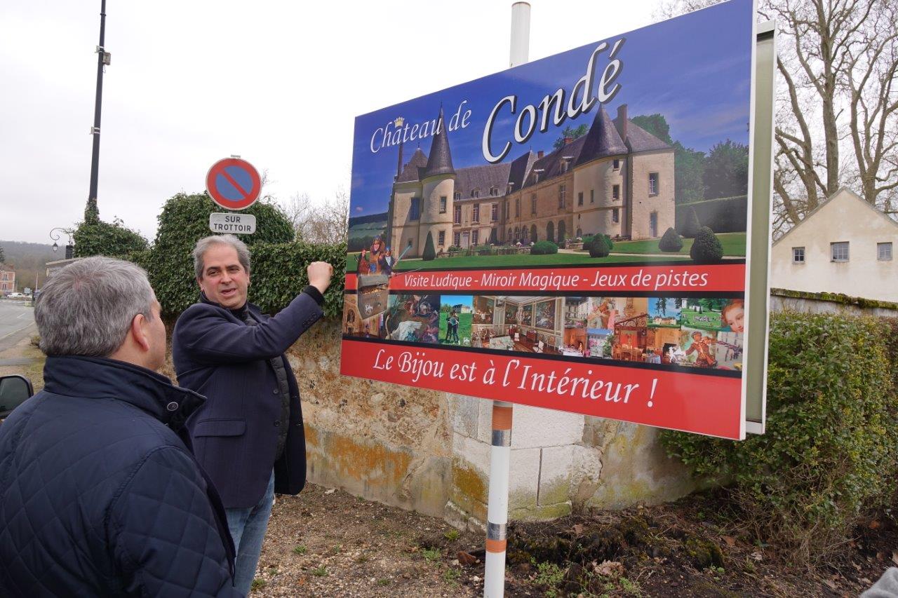 Timing oblige, Aymeri de Rochefort a présenté rapidement le château de Condé...
