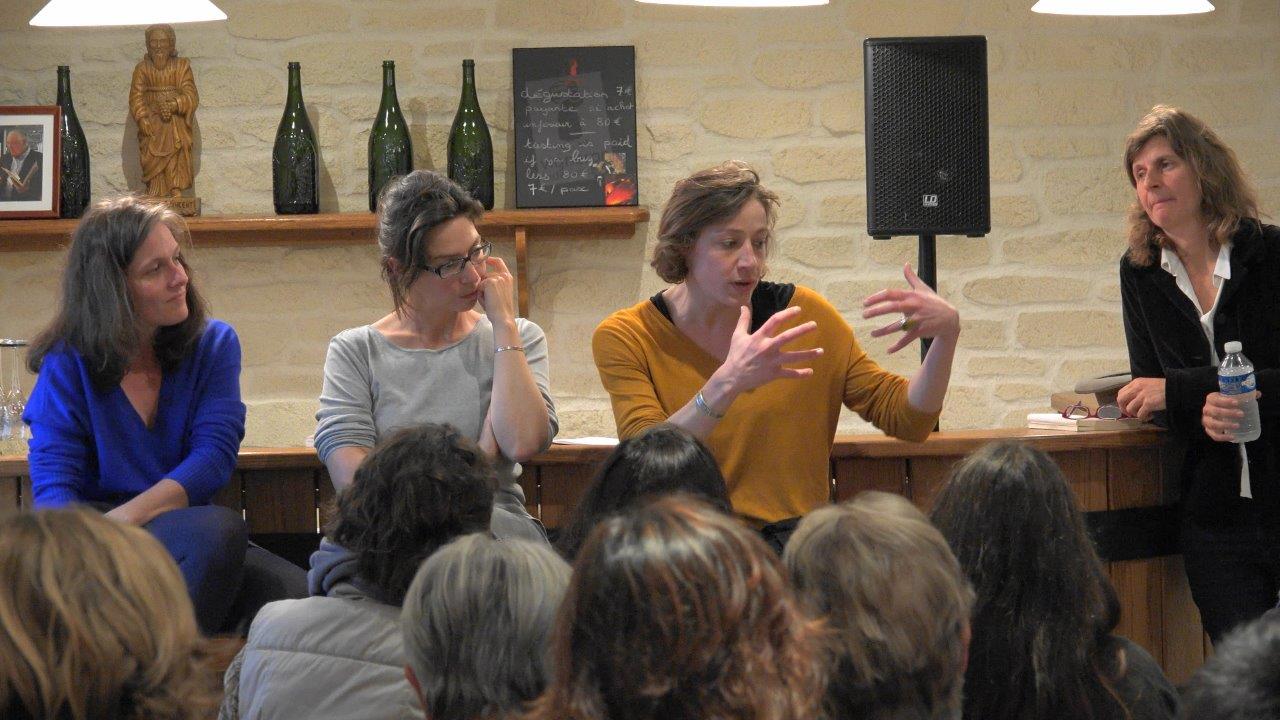 De gauche à droite : Natacha de la Simone, Jeanne Guyon, Julie Moulier et Olivia Rosenthal.