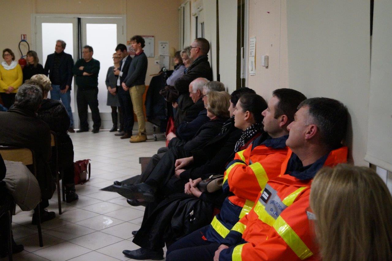Les sapeurs-pompiers de Saint-Eugène ont écouté les intervenants avec beaucoup d'attention...