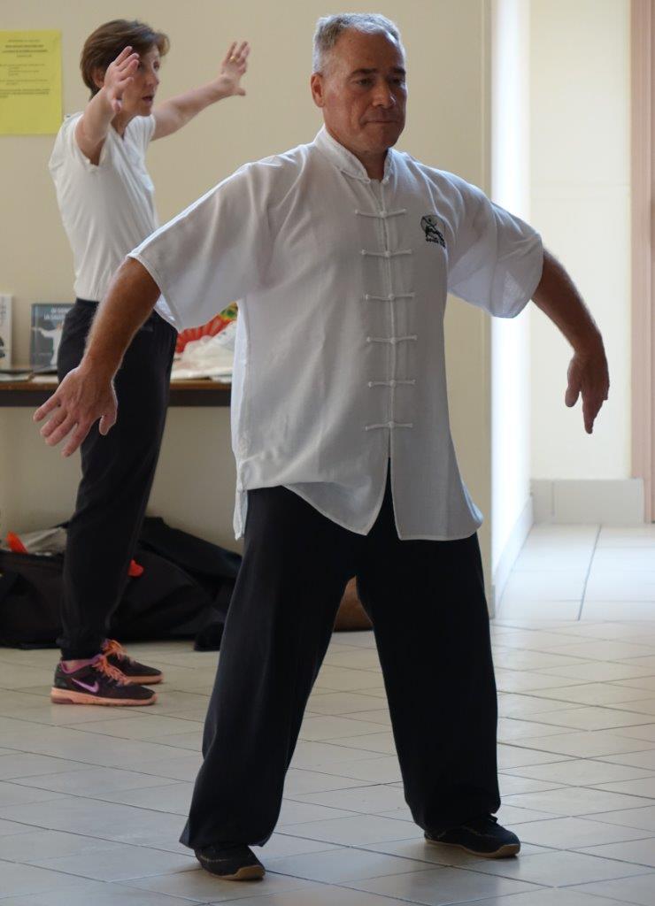 André Boivin, coach Qi Gong et Taï Chi de l'association L'Oeil du Tigre de Crézancy.