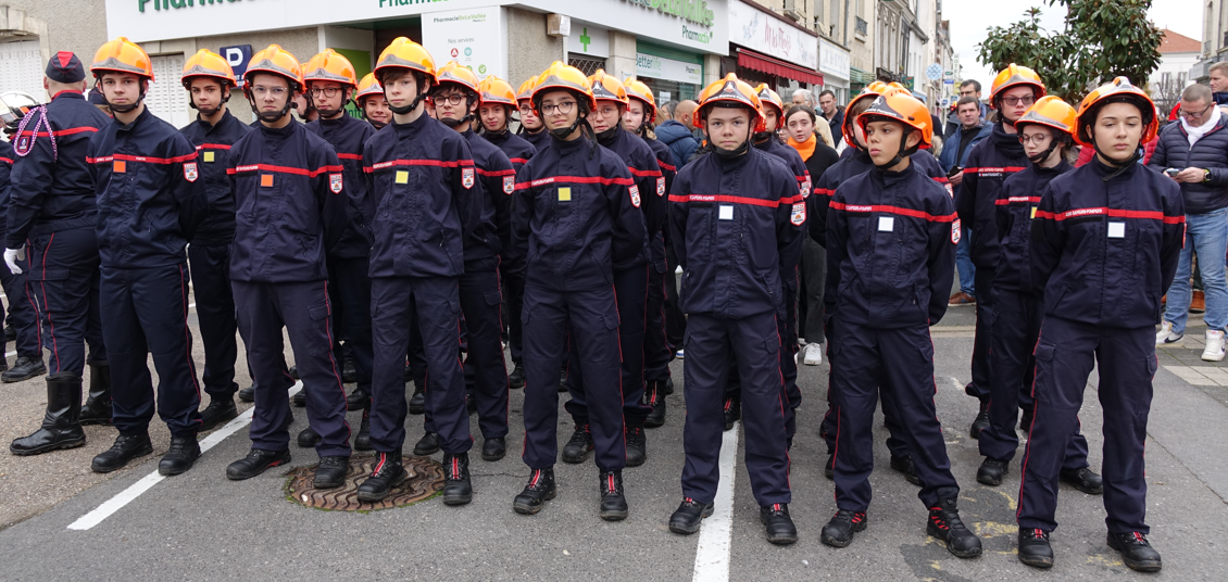Les JSP (Jeunes Sapeurs-Pompiers) de Dormans.