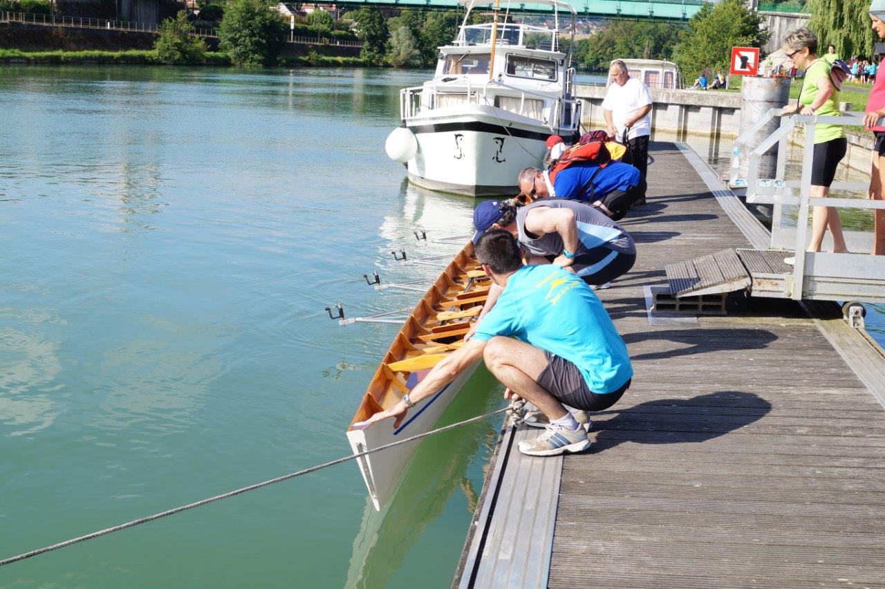Ici, le ponton pour mettre les bateaux à l'eau.