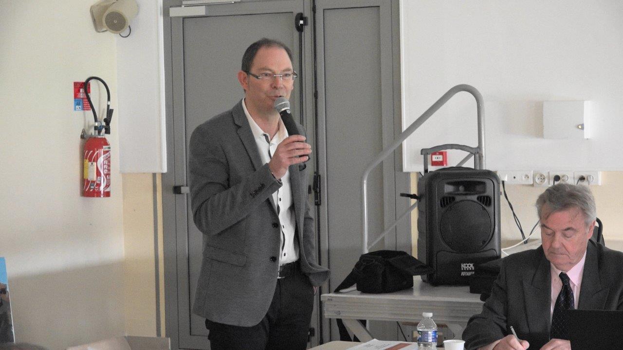 Au micro : Yves Coquel, président de TFBCO.