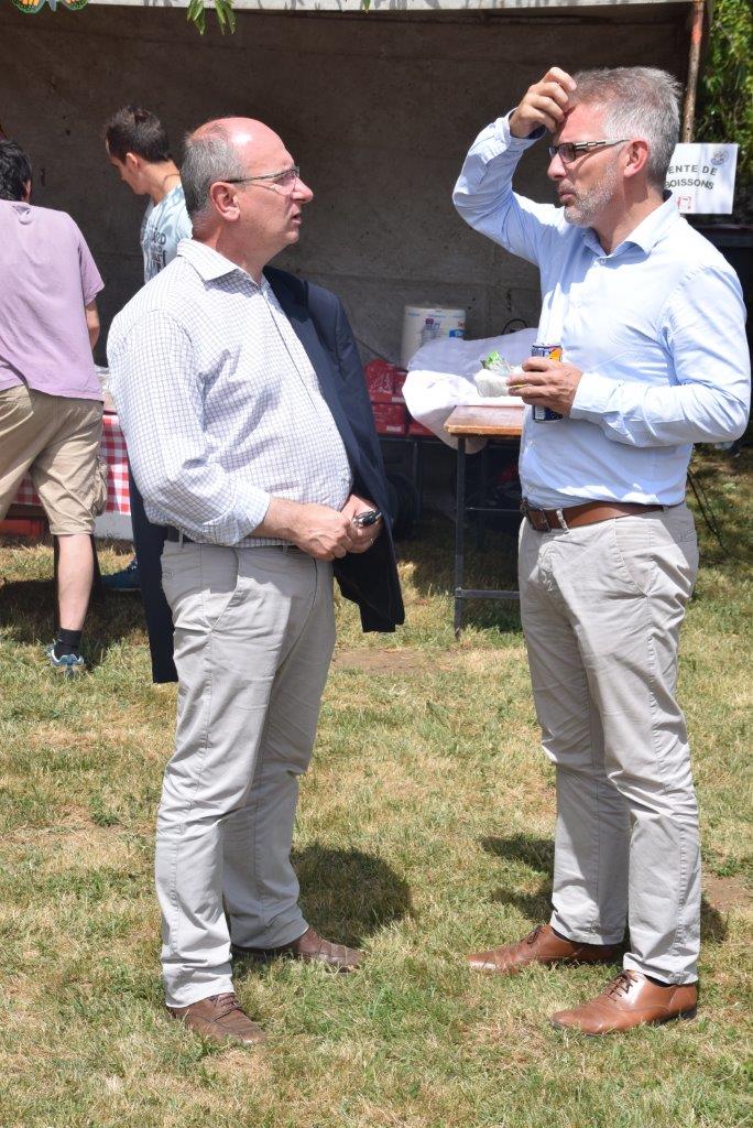 Ils animent eux aussi à leur façon le territoire. De gauche à droite : Etienne Haÿ, président de la CARCT et Frédéric Bardoux, directeur des services.