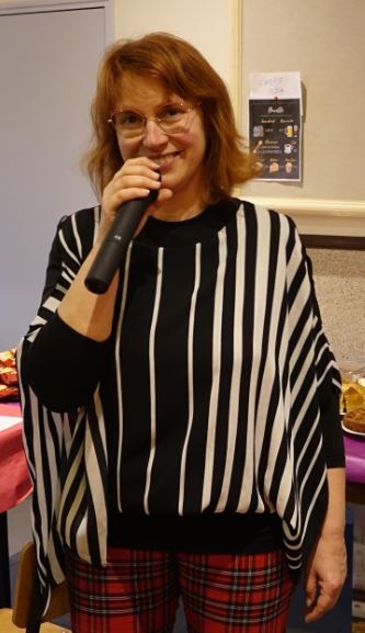 La présidente du Comité des fêtes de Baulne-en-Brie commune Vallées-en-Champagne Christelle Goncalves.
