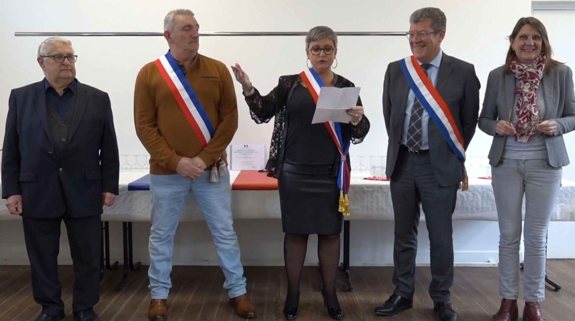 De gauche à droite : Alain Moroy, Jean-Michel Zatwarnicki, Gaëlle Vaudé, Antoine Lefèvre et Anne Maricot.