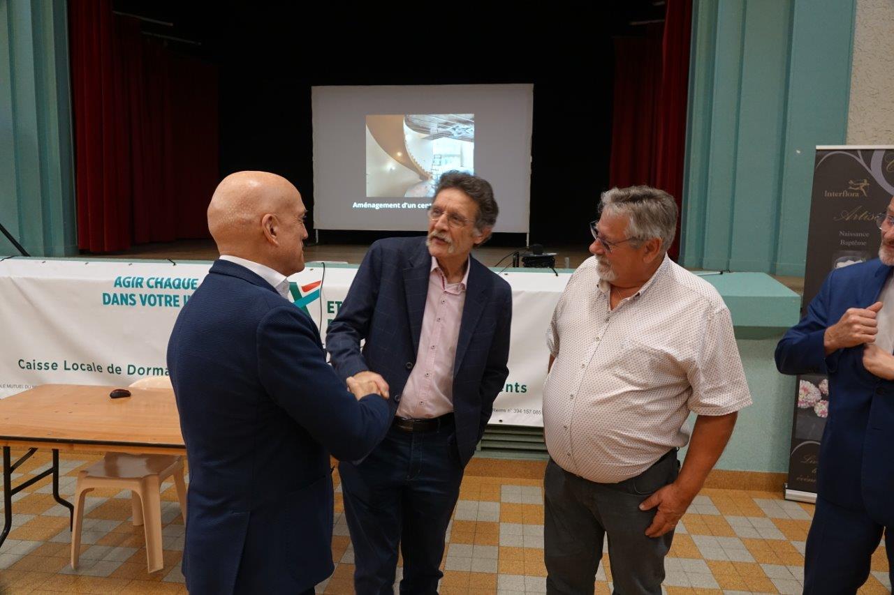 De gauche à droite : Louis Bodin, Michel Courteaux et Philippe Dumont.