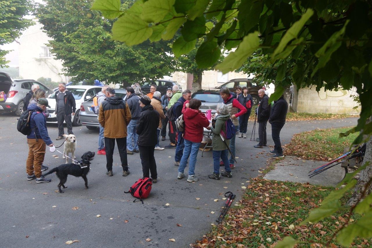 Le départ de la marche a lieu sur la Place des Tilleuls.