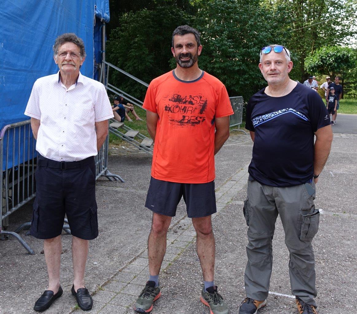 De gauche à droite : Michel Courteaux, Sylvain Bizzocchi et Alain Dupuis.