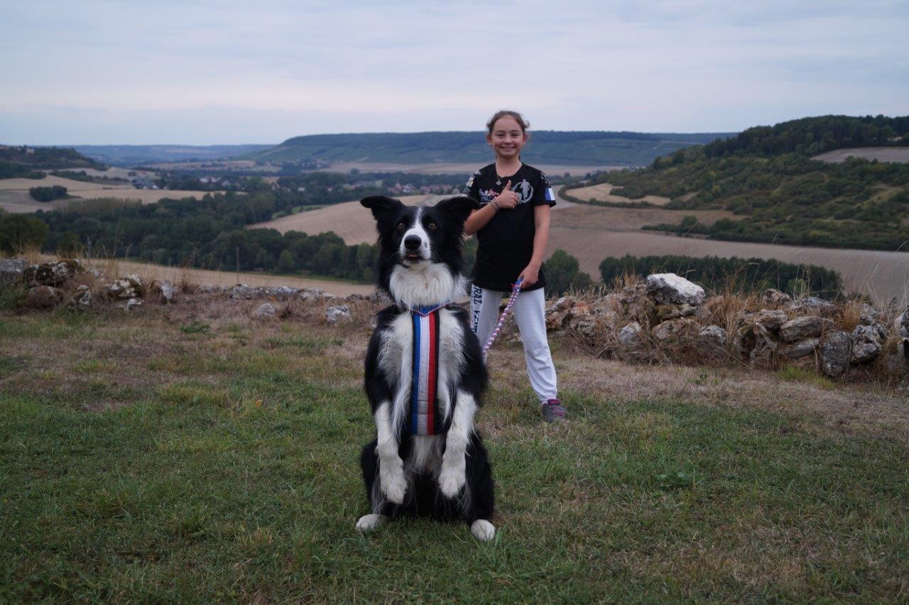 Clémentine Billion et H'Zeus participeront aux Mondiaux de Canicross en Pologne dans la catégorie "Enfant 2 de 11 à 14 ans".