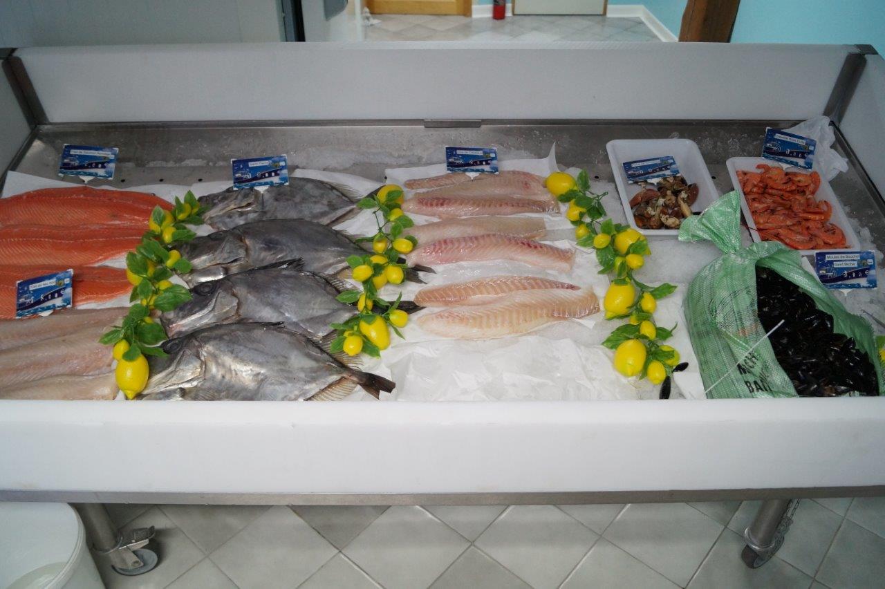 Le poisson arrive chaque matin de Bretagne.