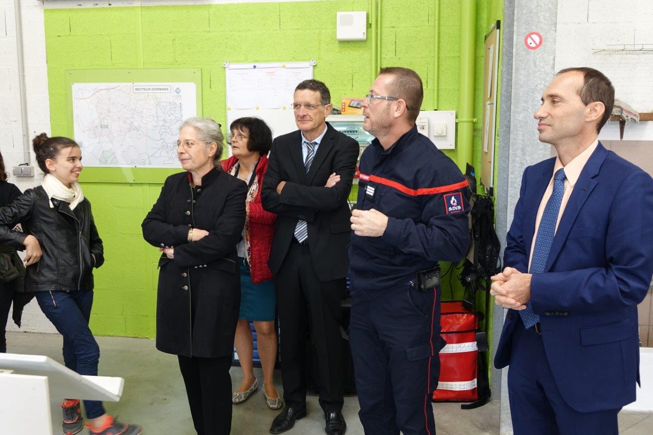 De gauche à droite : Odile Bureau, Michel Courteaux, Pascal Briand et Arnaud Moucaud.