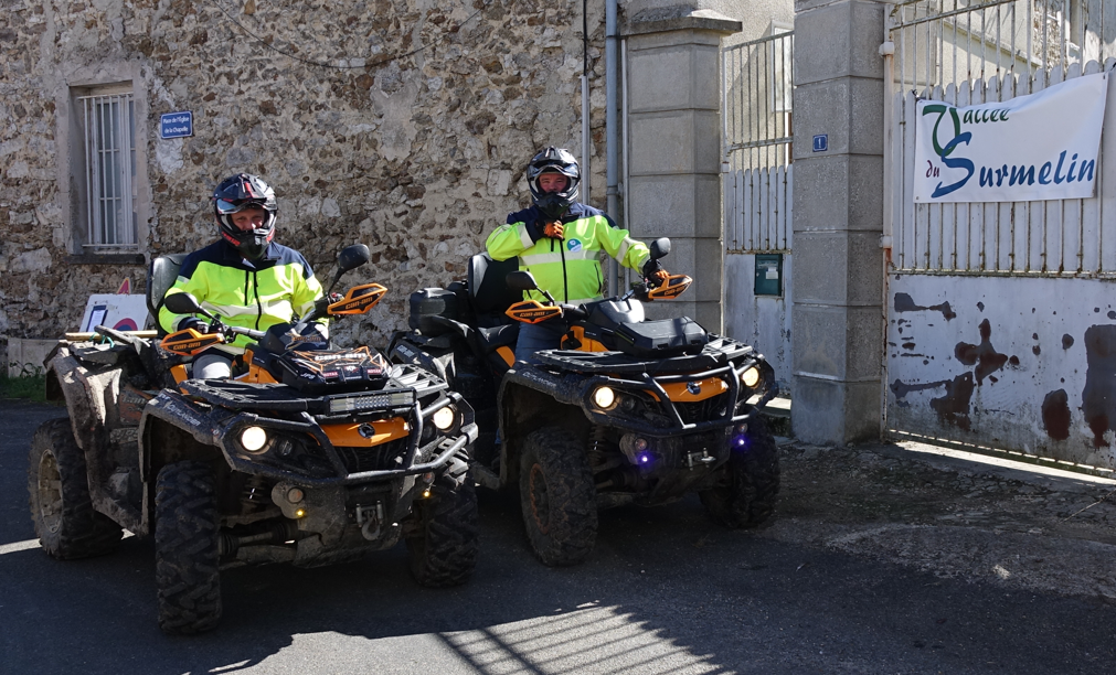 L'ACPV Saint-Eugène part s'assurer que le balisage du parcours VTT de 39km est bien en place.
