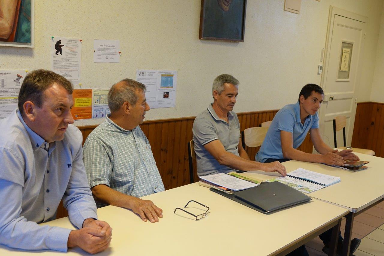 De gauche à droite : Olivier Picart, Bruno Lahouati, Olivier Coubronne et Alexandre Gobert.