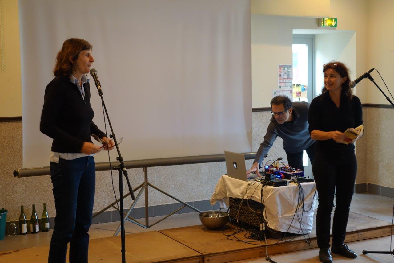 De gauche à droite : Olivia Rosenthal et Catherine Tambrun sont à l'initiative de la manifestation au sein d'Odon'Attitude, l'association porteuse de l'événement.