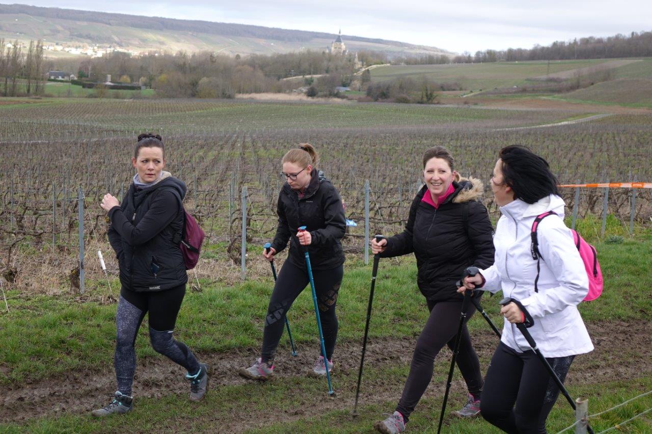 Côté randonneurs, la gente féminine est venue en nombre.