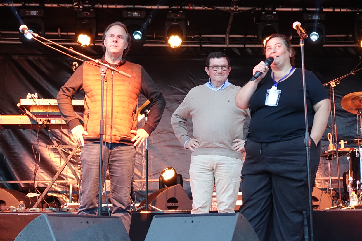 De gauche à droite : Frédéric Jacquesson, Olivier Devron et Céline Larose.