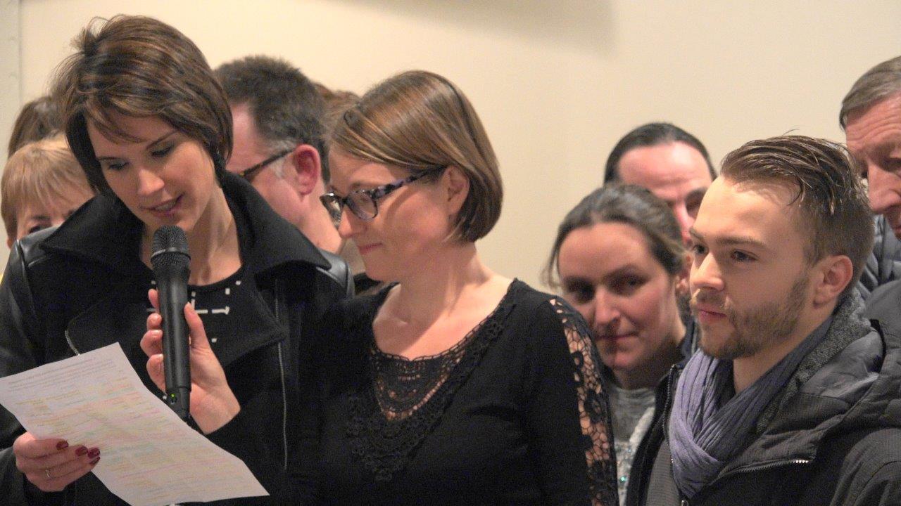 De g. à d. : Stéphanie Patiny, présidente du Comité des fêtes de Saint-Agnan et Nelly Triconnet, secrétaire de celui de Baulne-en-Brie.