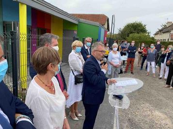 Inauguration du Centre multi-accueil de Vailly-sur-Aisne, avec financement du Conseil régional.