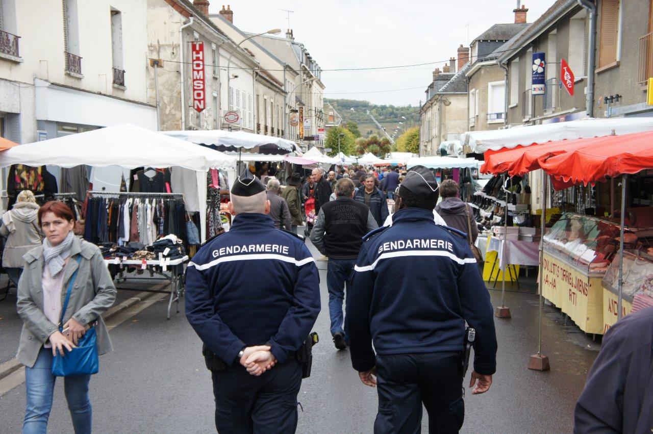 La Gendarmerie Nationale a rassuré les visiteurs tout au long de la journée.