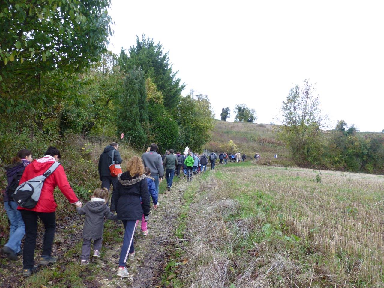 Un temps clément a accompagné la randonnée pédestre tout au long du parcours...