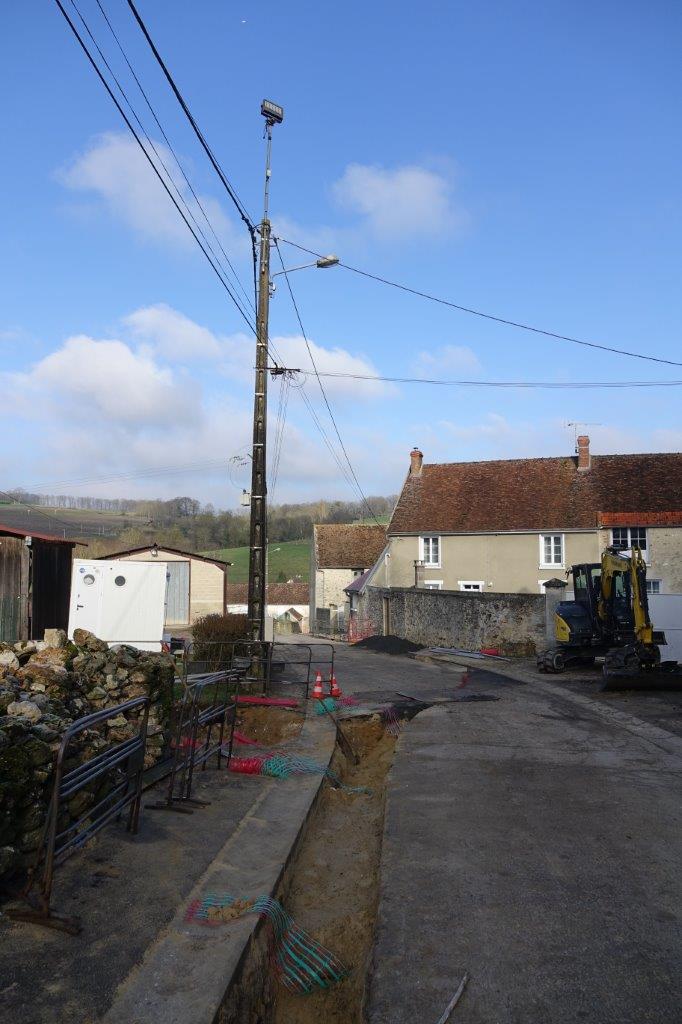 L'embellissement de la rue Saint-Martin est en cours.